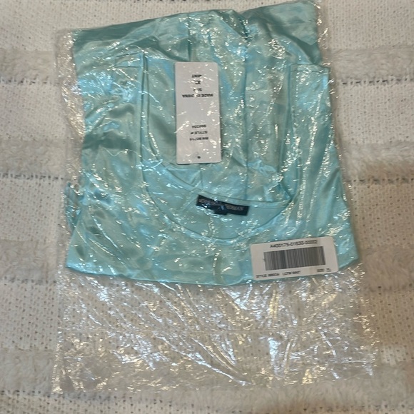 Adressing Woman scoop neck sleeveless top side zipper polyester mint green XL - Picture 7 of 8